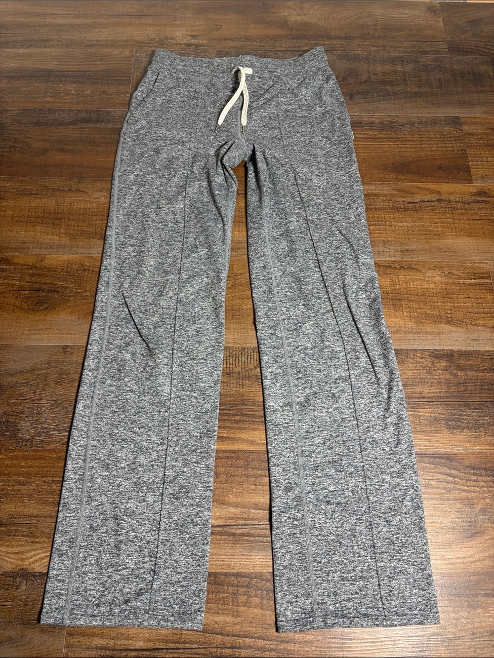 Vuori Heather Gray Wide-Leg Lounge Joggers